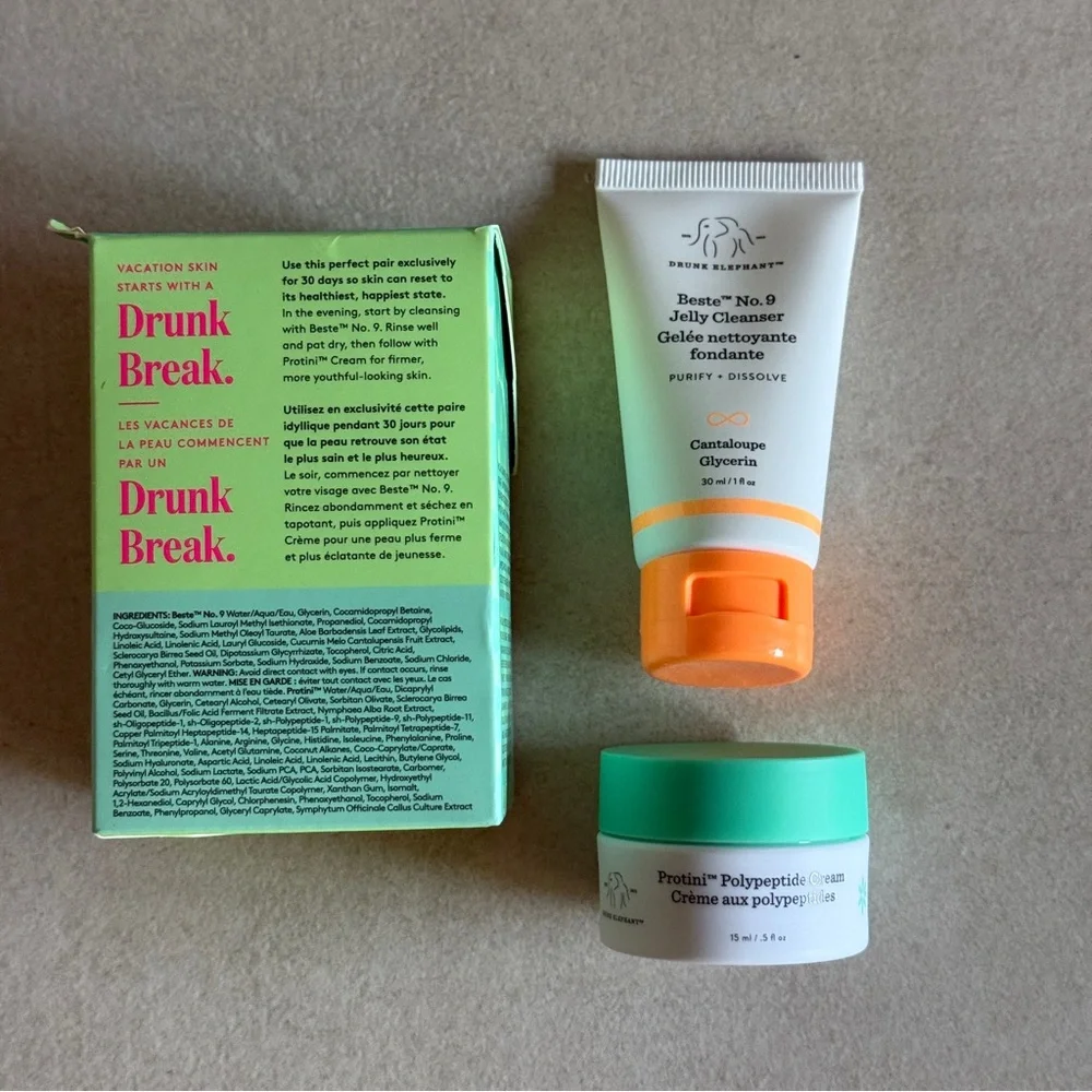 Drunk Elephant Let The Good Tides Roll Cleanser + Protini Cream Duo - Picture 5 of 5